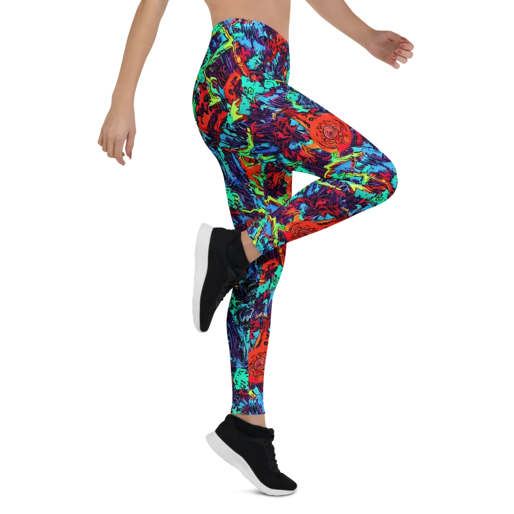 Neon Bog on Leggings — Right