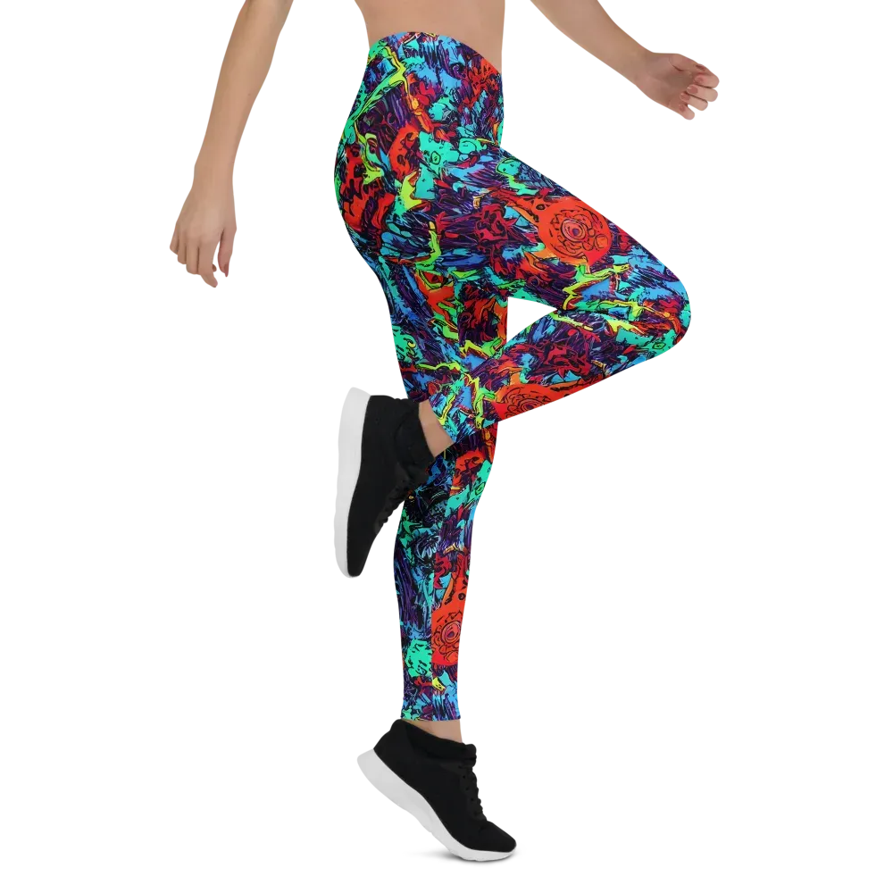 Neon Bog on Leggings — Right