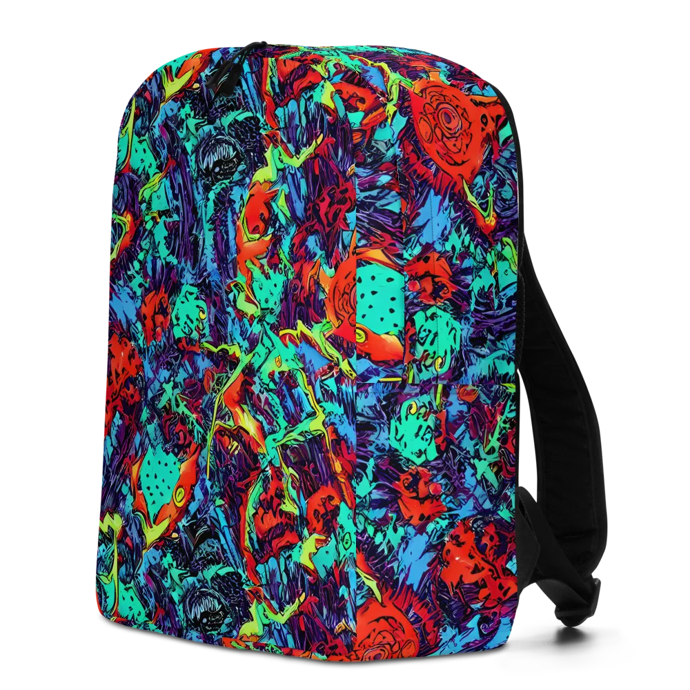 Neon Bog on Minimalist Backpack — Left