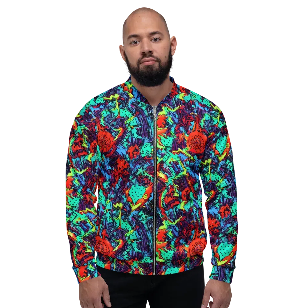 Neon Bog on Bomber Jacket — Front