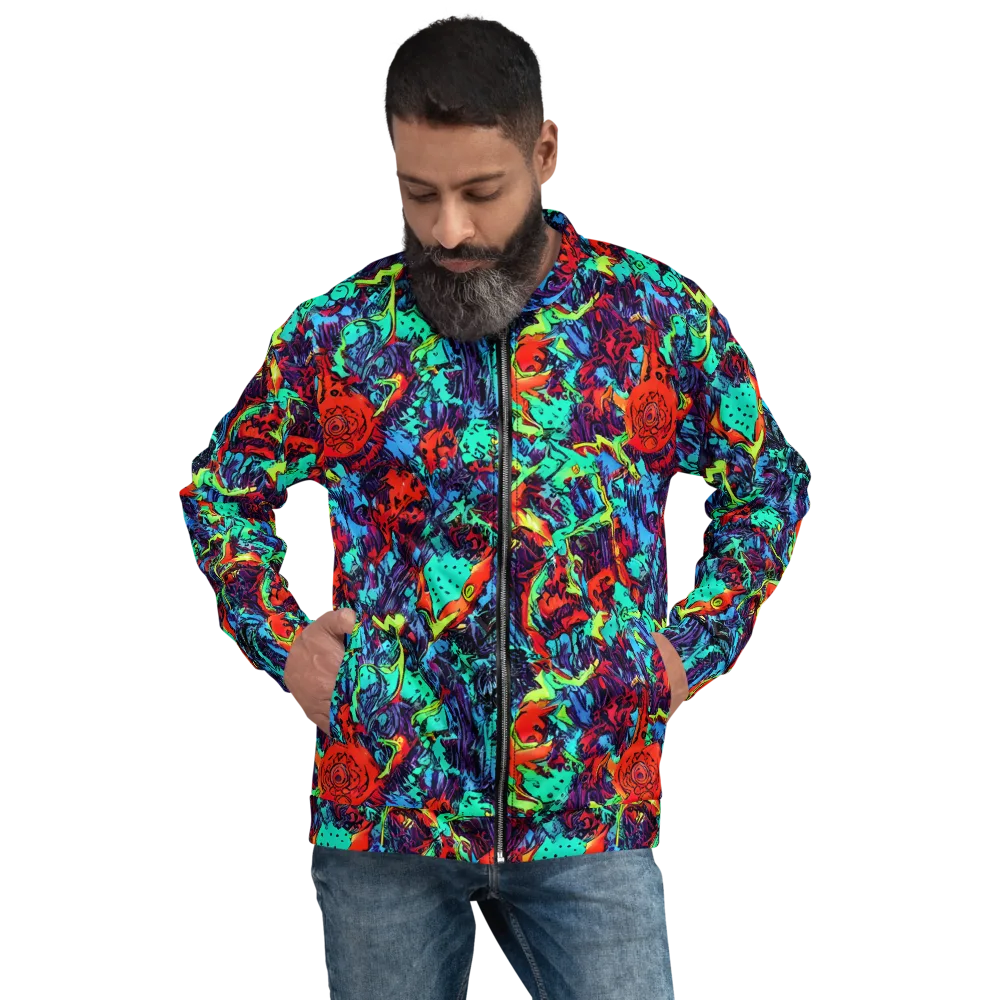 Neon Bog on Bomber Jacket — Front