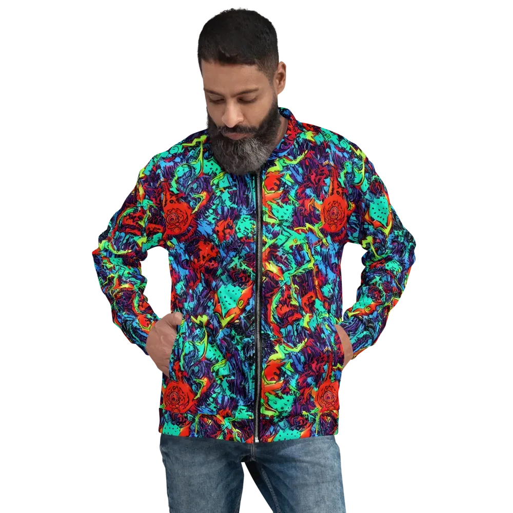 Neon Bog on Bomber Jacket — Front