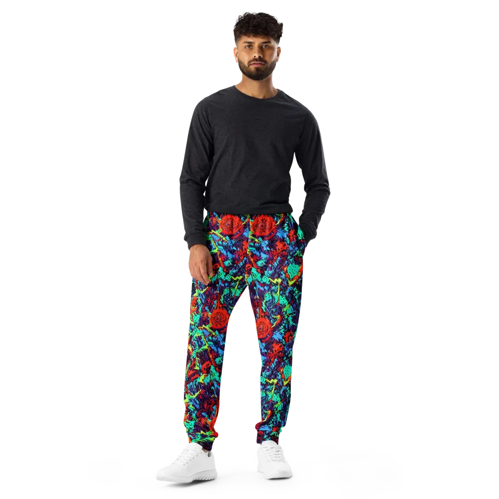 Neon Bog on Men's Joggers — Front