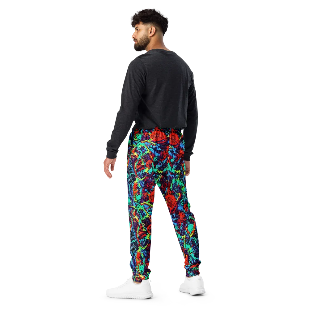Neon Bog on Men's Joggers — Back