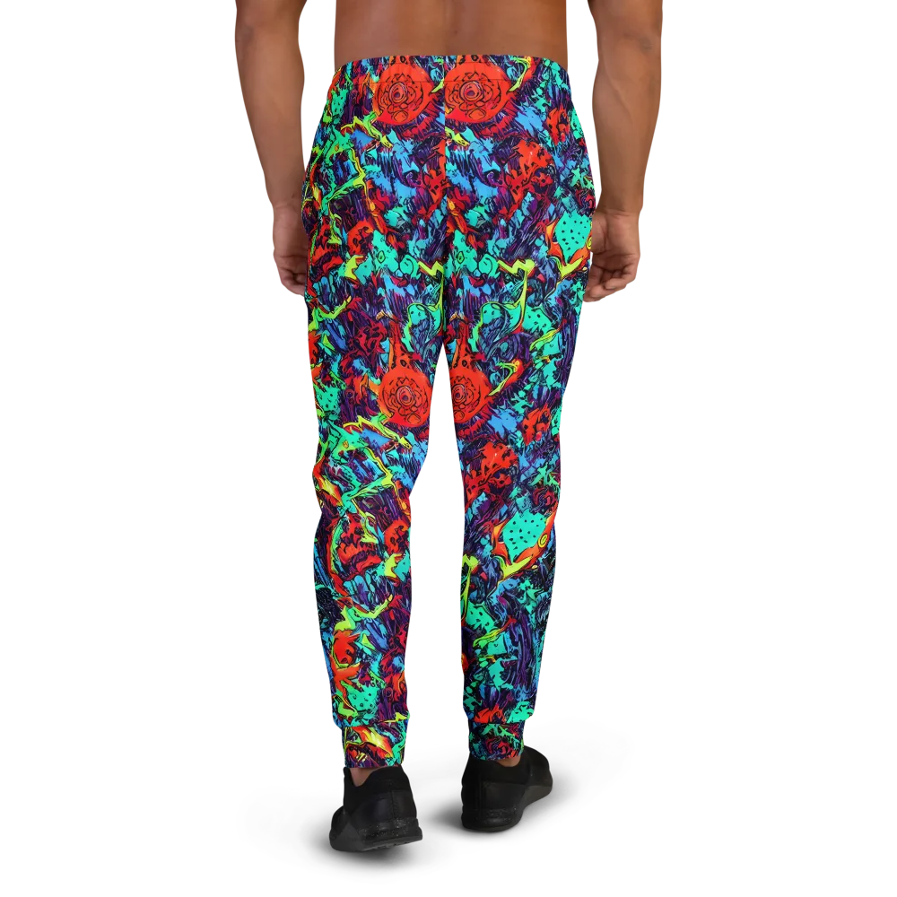 Neon Bog on Men's Joggers — Back
