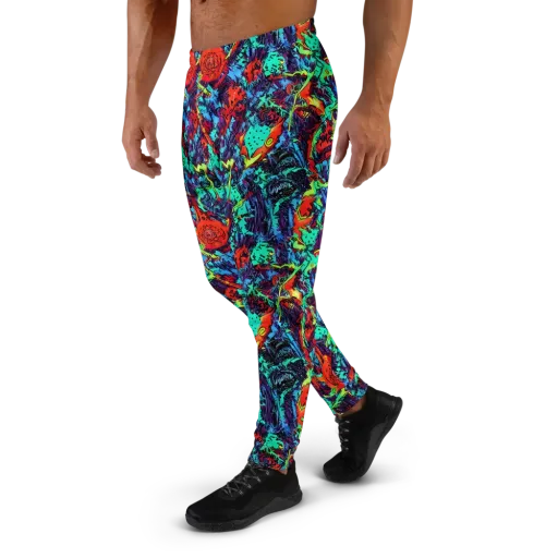 Neon Bog on a Men's Joggers