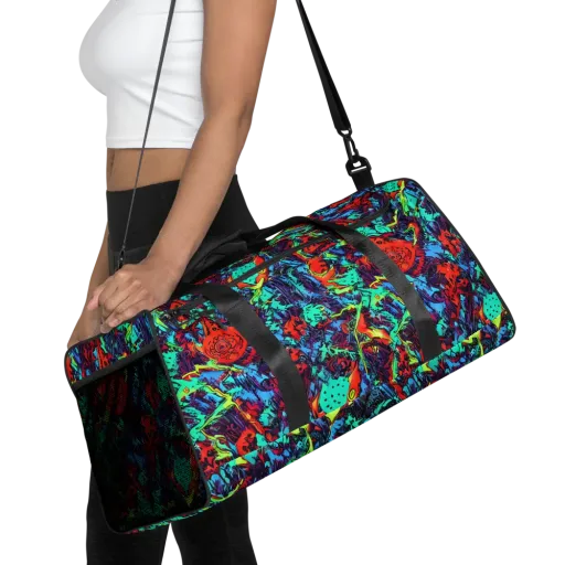 Neon Bog on a Duffle Bag