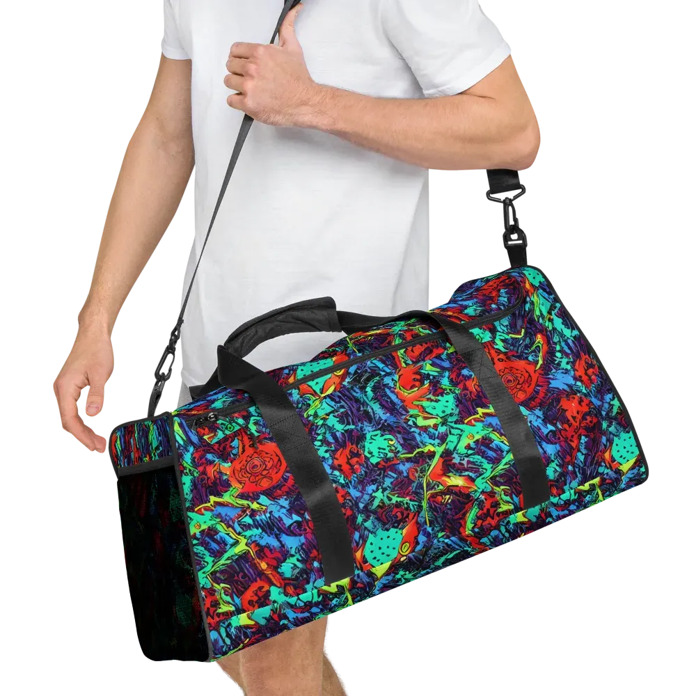 Neon Bog on Duffle Bag — Right Front