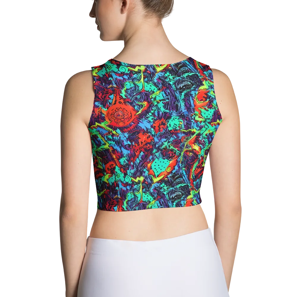 Neon Bog on Crop Top — Back