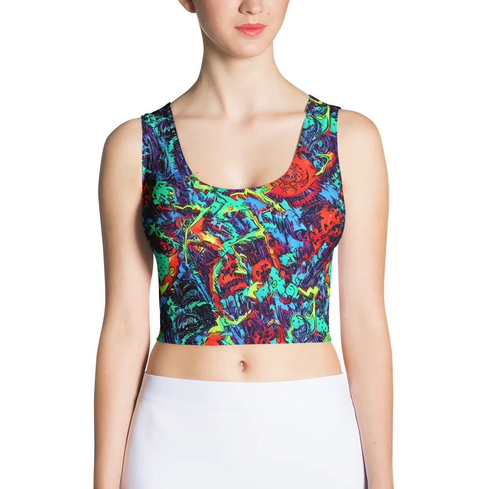 Neon Bog on Crop Top — Front