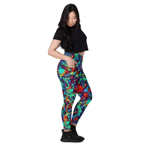 Neon Bog on a Leggings with Pockets