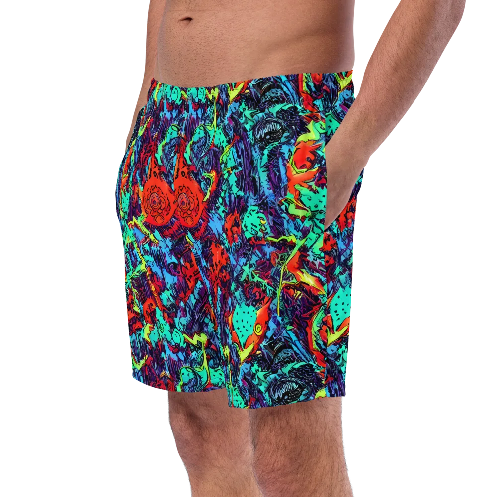 Neon Bog on Swim Trunks — Left Front