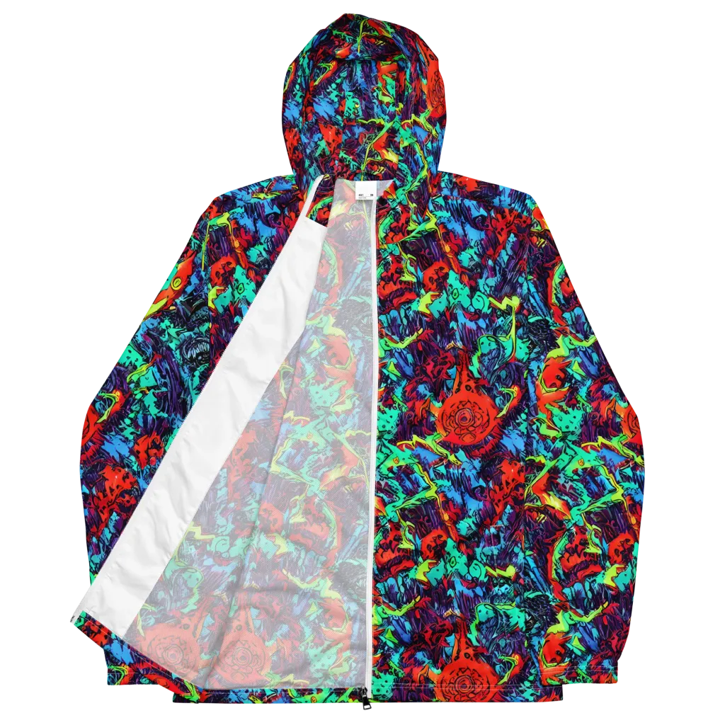 Neon Bog on Men's Windbreaker — Front