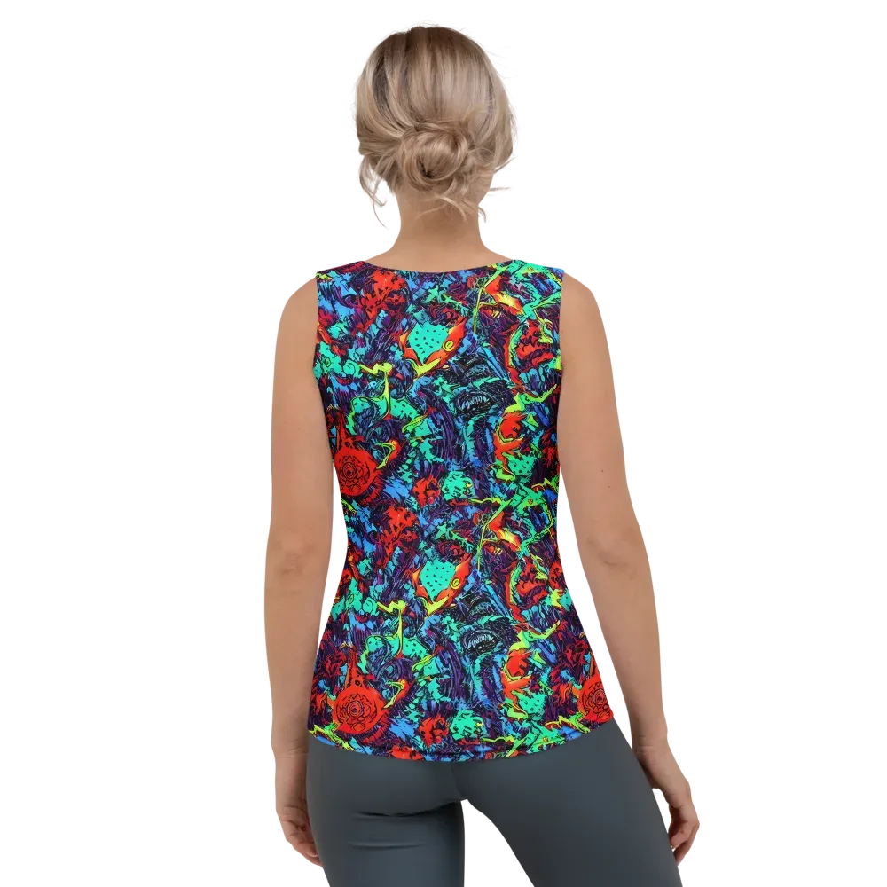 Neon Bog on Women's Tank Top — Back