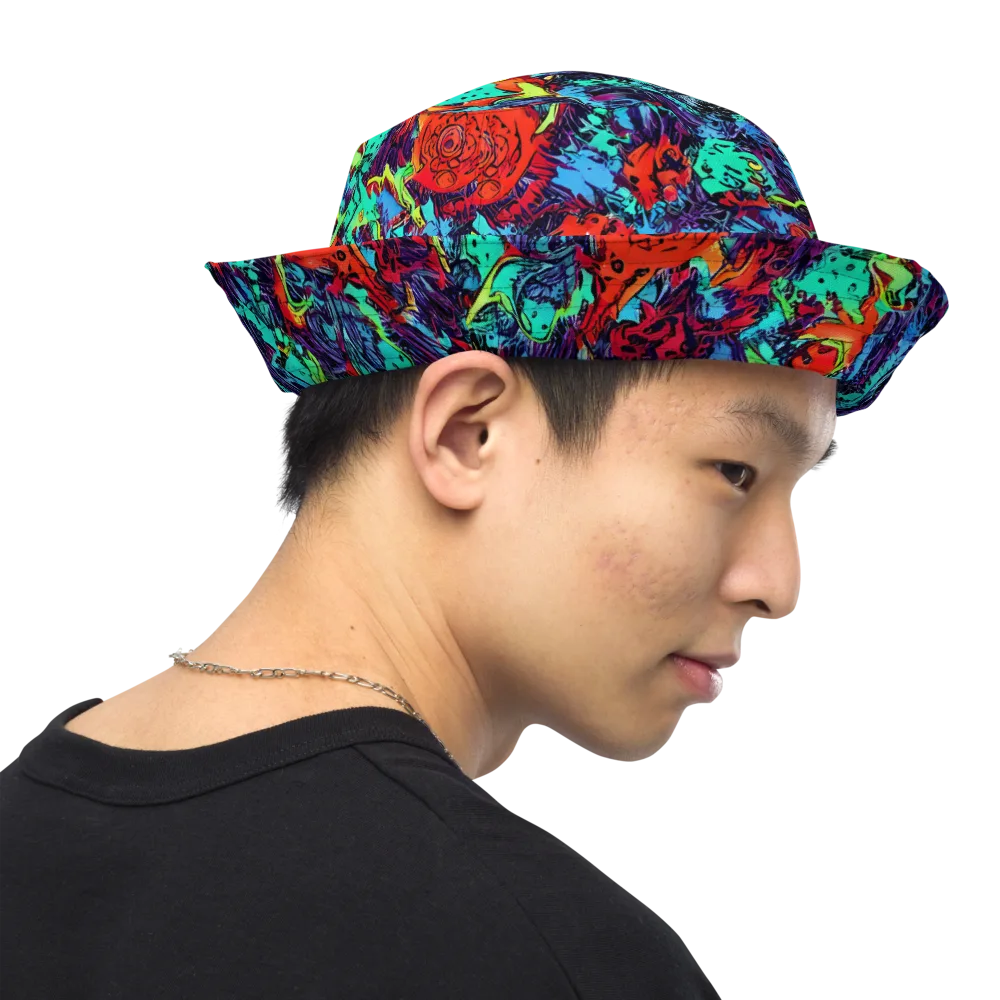 Neon Bog on Reversible Bucket Hat — Right Outside