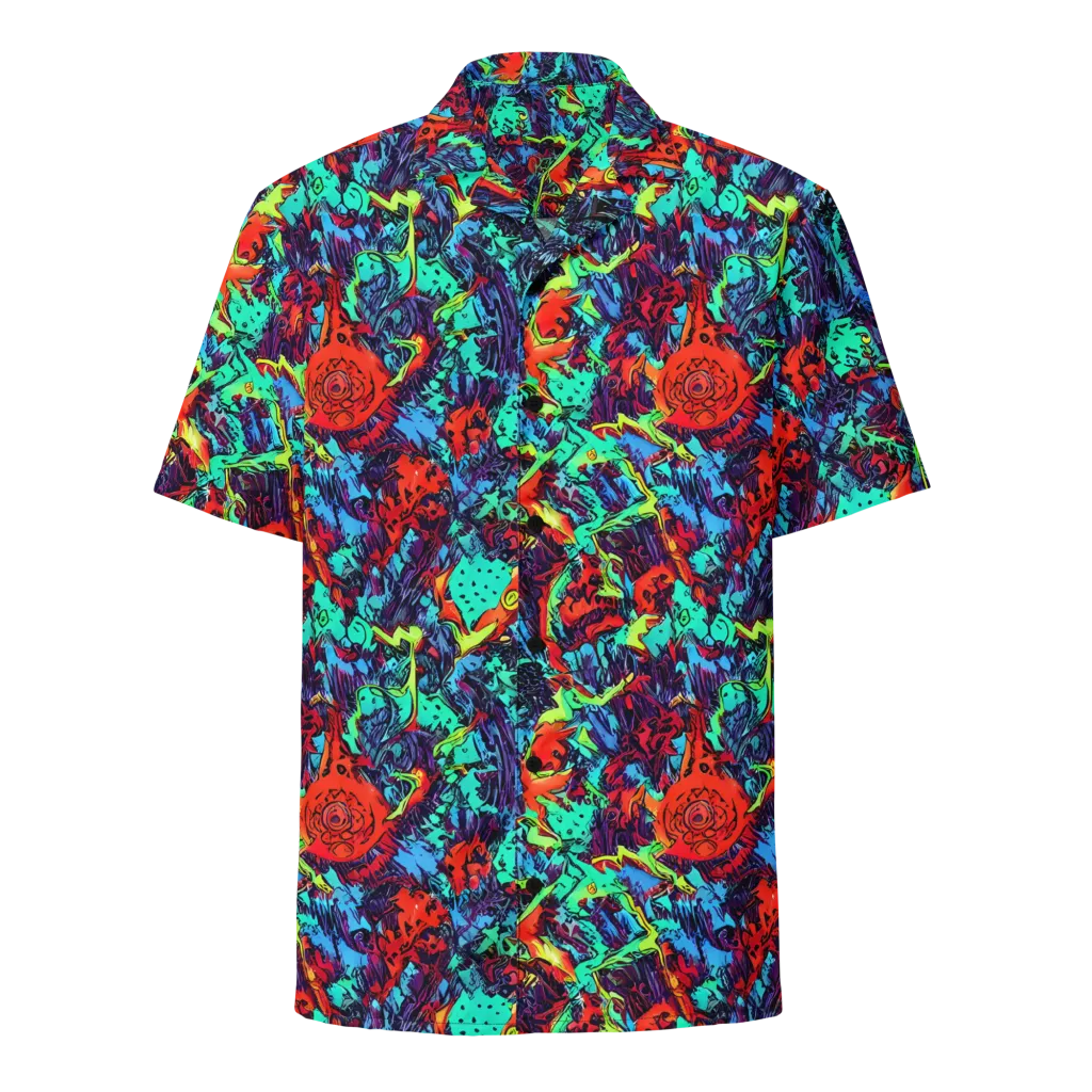 Neon Bog on Button Shirt — Front