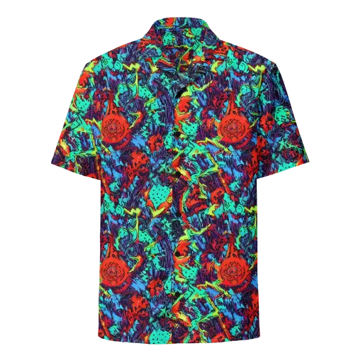 Neon Bog on a Button Shirt