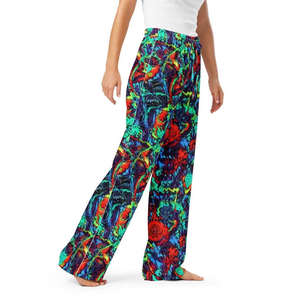 Neon Bog on Women's Pajama Pants — Right Front