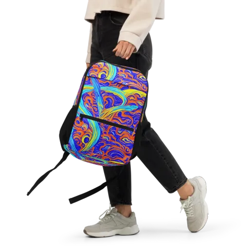 Tangerine Thunder on a Utility Backpack