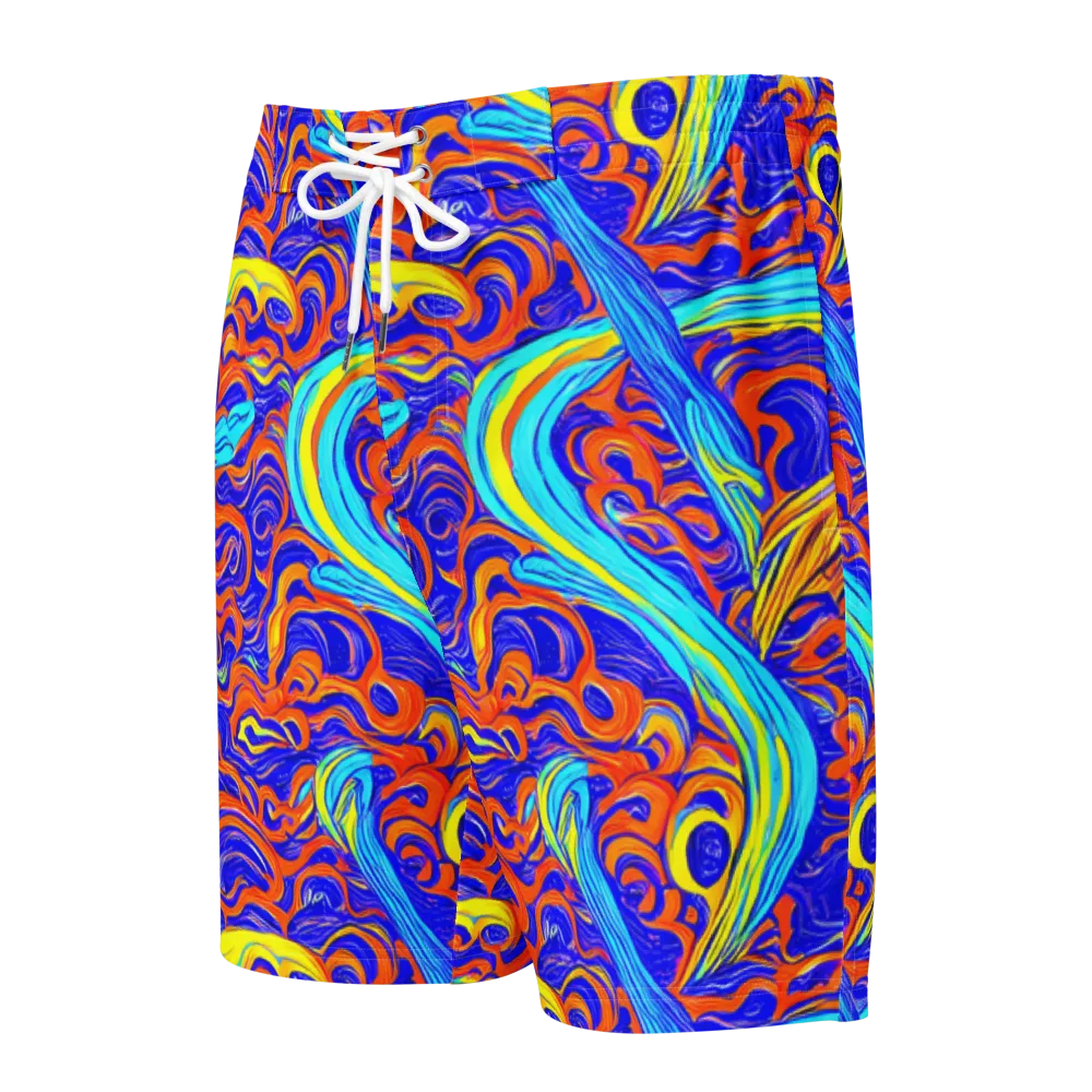 Tangerine Thunder on Men's Board Shorts — Front