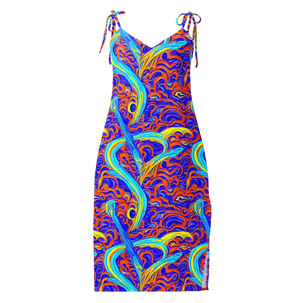 Tangerine Thunder on Slip Dress — Front