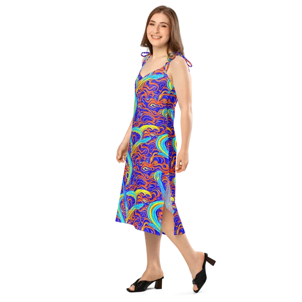 Tangerine Thunder on Slip Dress — Left Front