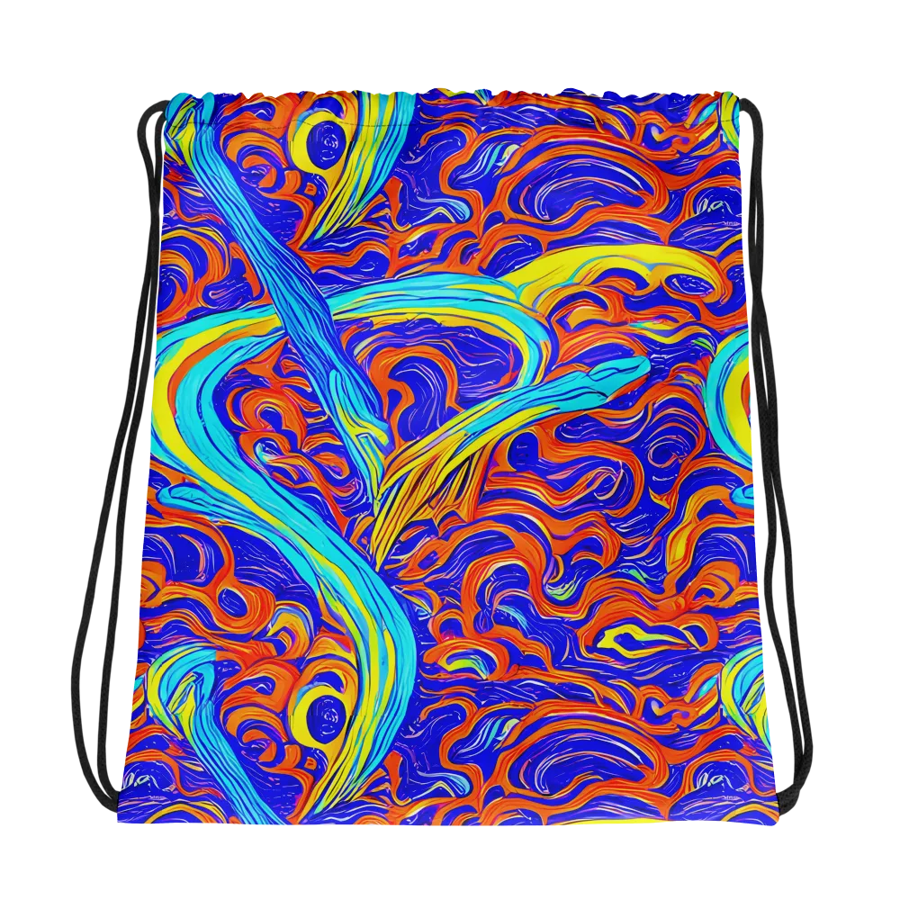 Tangerine Thunder on Drawstring Bag — Photo