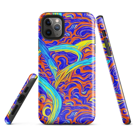 Tangerine Thunder on a Tough Case for iPhone®