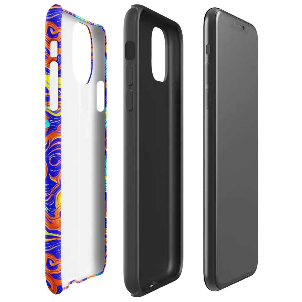 Tangerine Thunder on Tough Case for iPhone® — Right