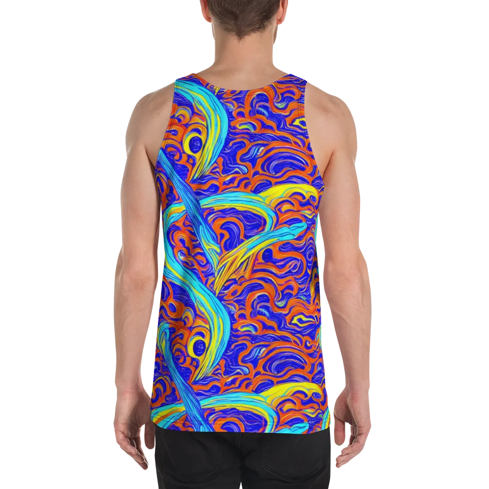 Tangerine Thunder on Men's Tank Top — Back