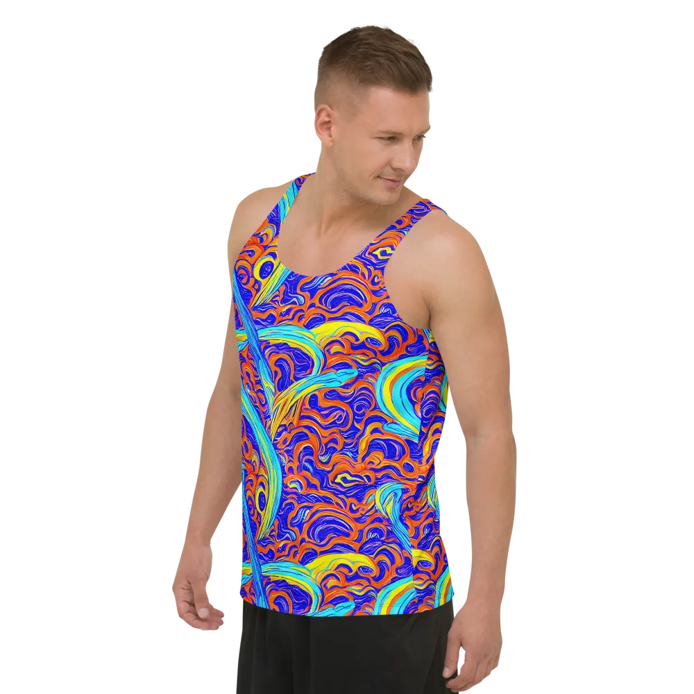 Tangerine Thunder on Men's Tank Top — Left Front