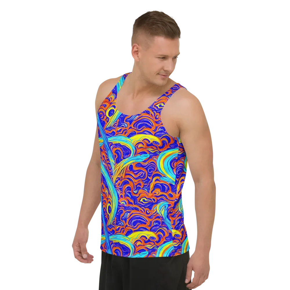 Tangerine Thunder on Men's Tank Top — Left Front