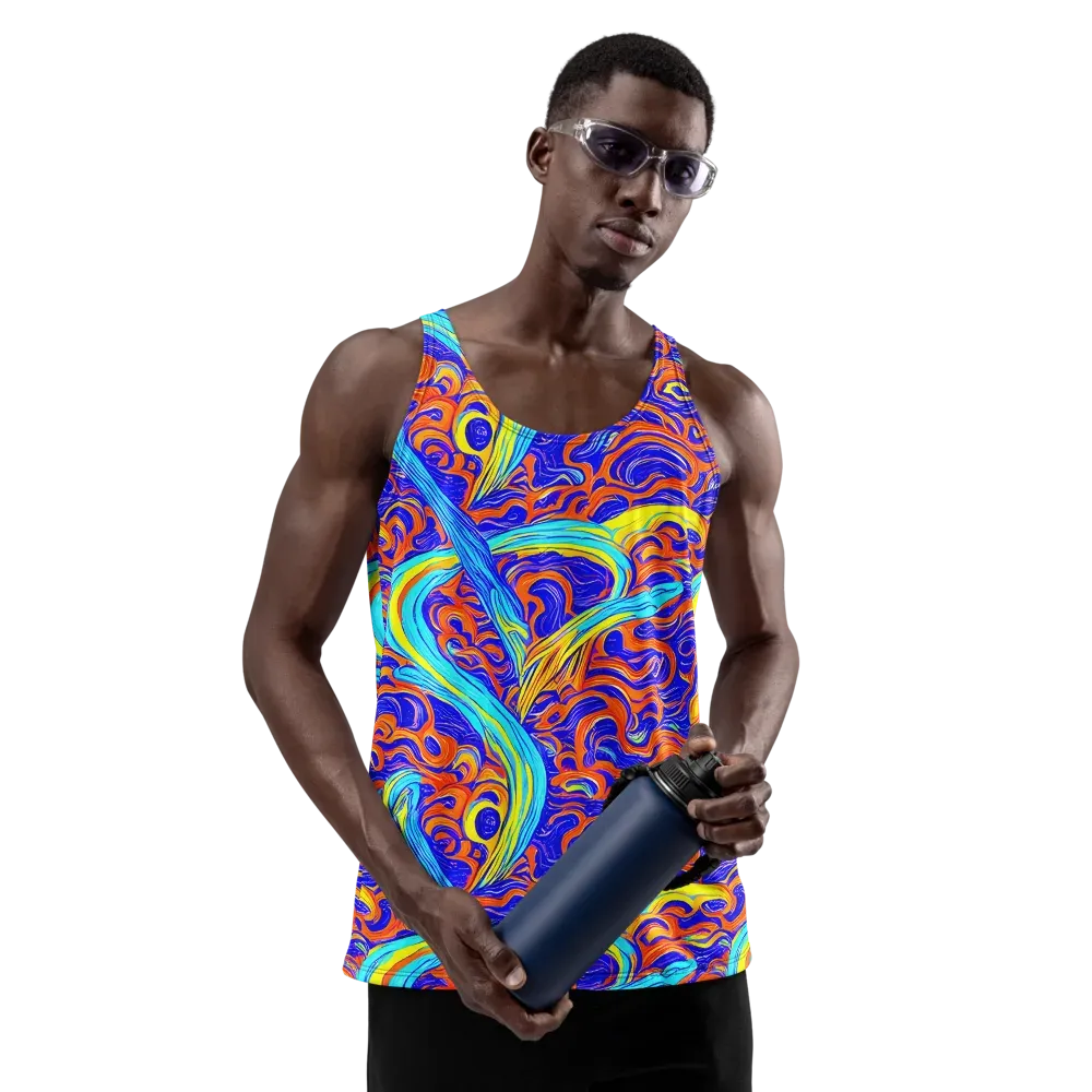 Tangerine Thunder on Men's Tank Top — Front