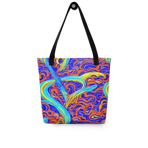 Tangerine Thunder on a Tote Bag