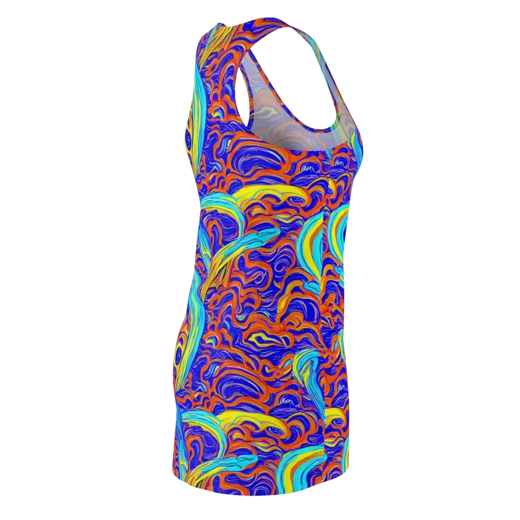 Tangerine Thunder on Racerback Dress — Back Side