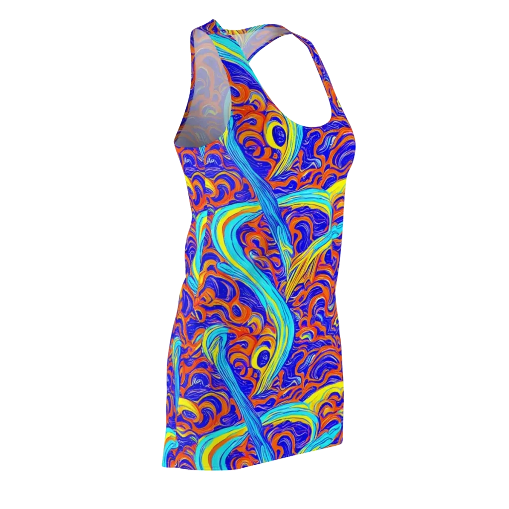 Tangerine Thunder on Racerback Dress — Front Side