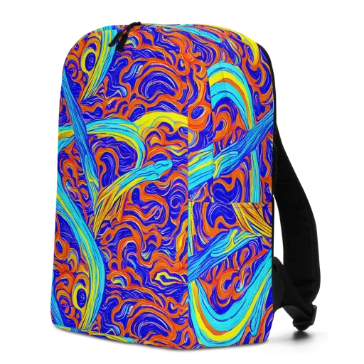 Tangerine Thunder on a Minimalist Backpack