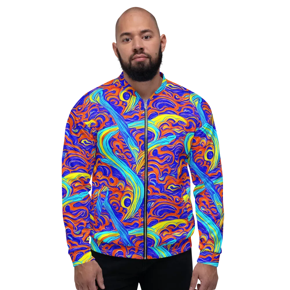 Tangerine Thunder on Bomber Jacket — Front