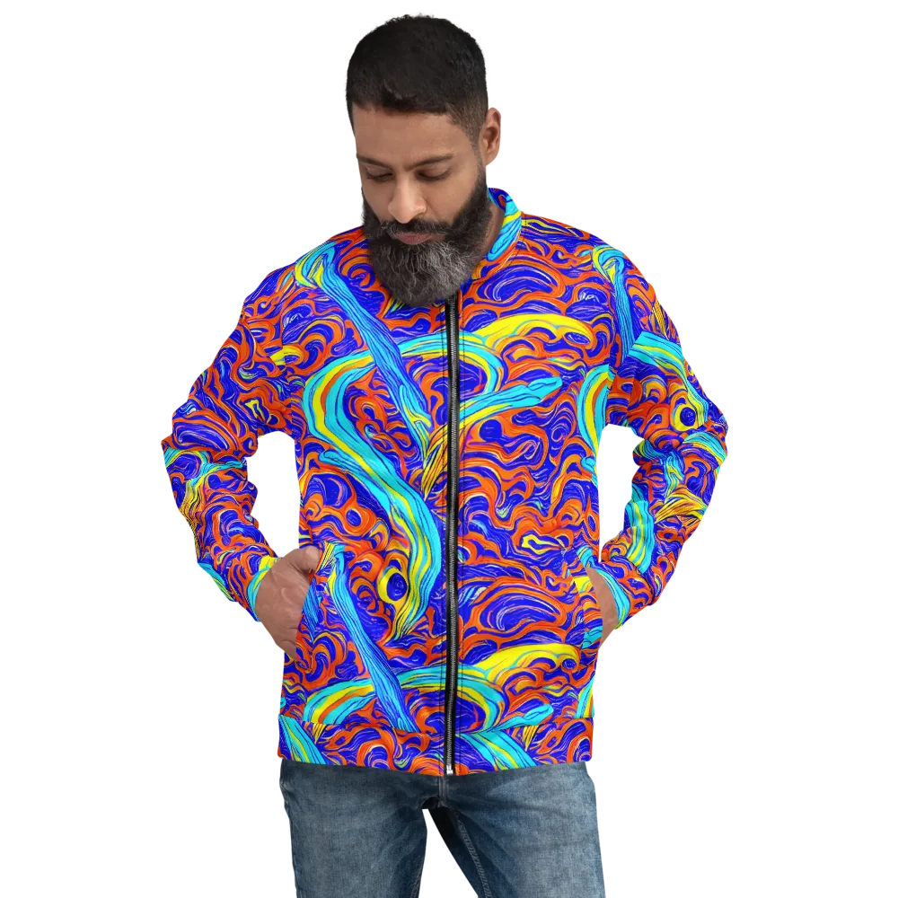 Tangerine Thunder on Bomber Jacket — Front