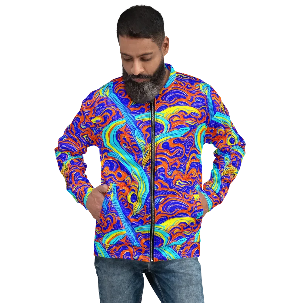 Tangerine Thunder on Bomber Jacket — Front