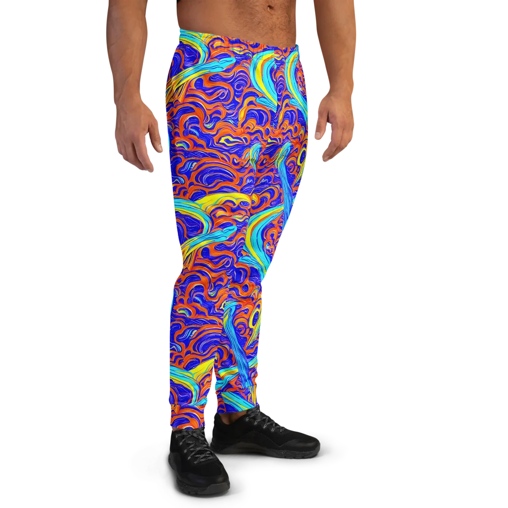 Tangerine Thunder on Men's Joggers — Right