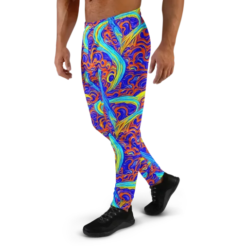Tangerine Thunder on a Men's Joggers