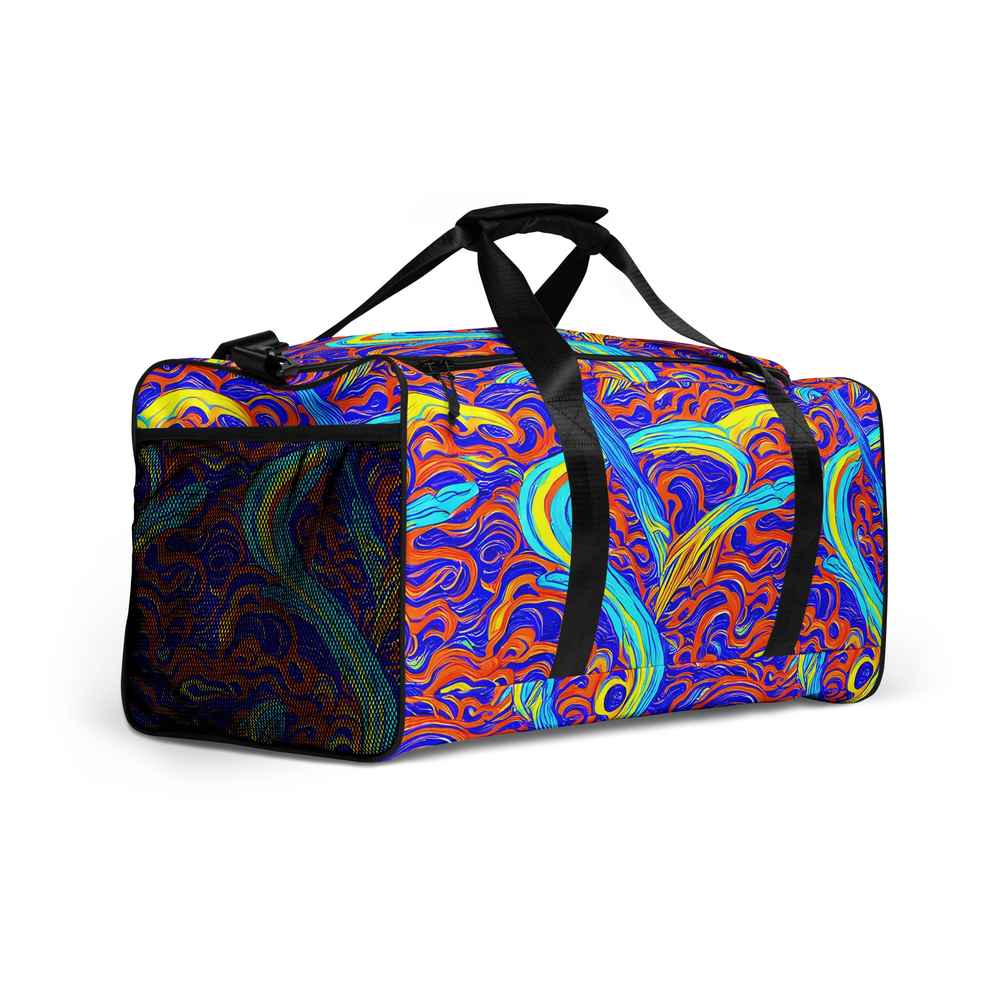 Tangerine Thunder on Duffle Bag — Right Front