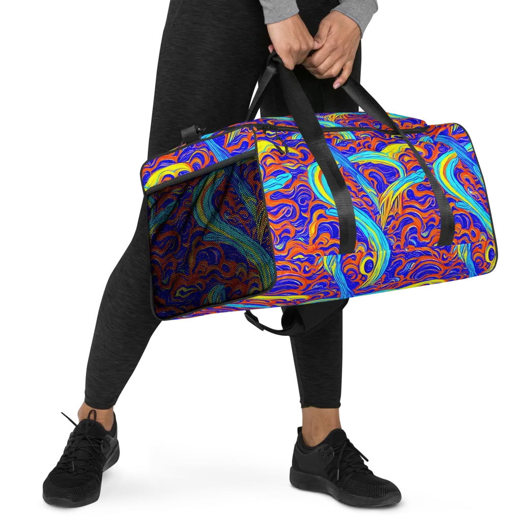 Tangerine Thunder on Duffle Bag — Right Front