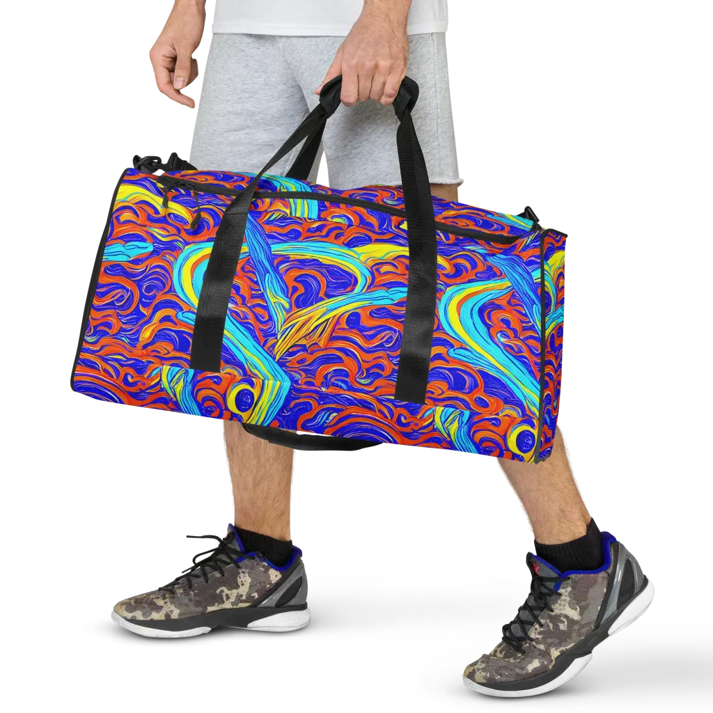 Tangerine Thunder on Duffle Bag — Front
