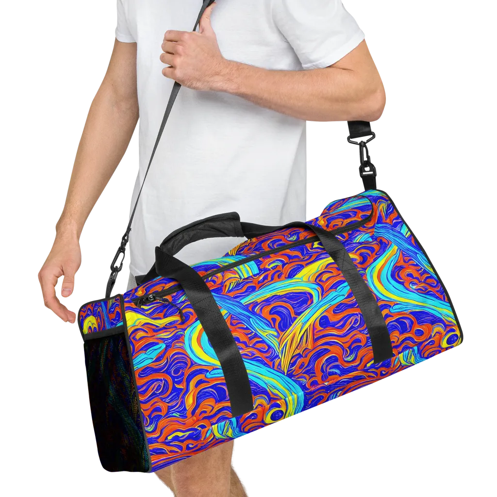 Tangerine Thunder on Duffle Bag — Right Front