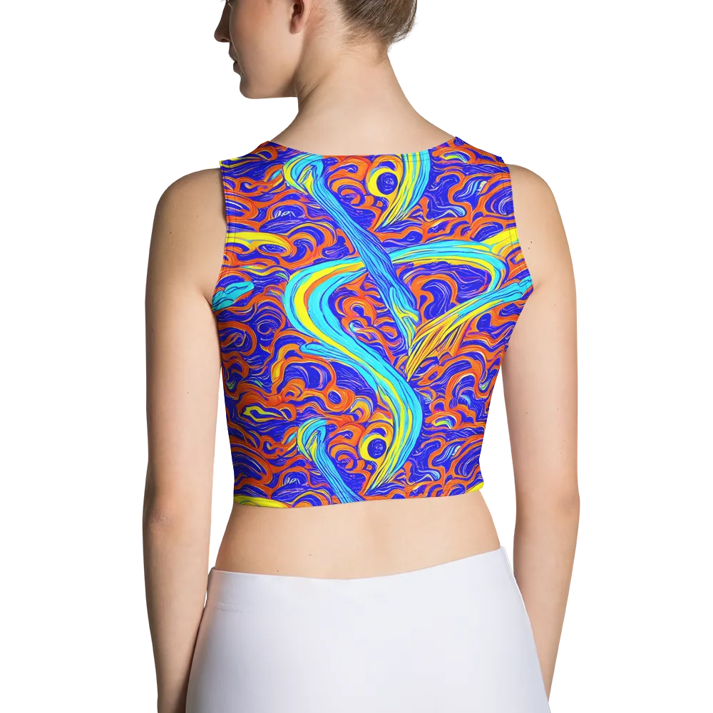 Tangerine Thunder on Crop Top — Back