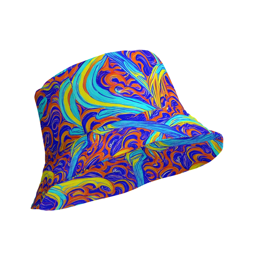 Tangerine Thunder on Reversible Bucket Hat — Product details Outside