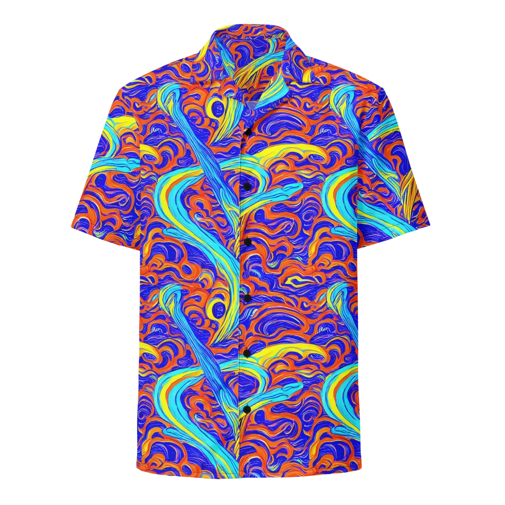 Tangerine Thunder on Button Shirt — Front