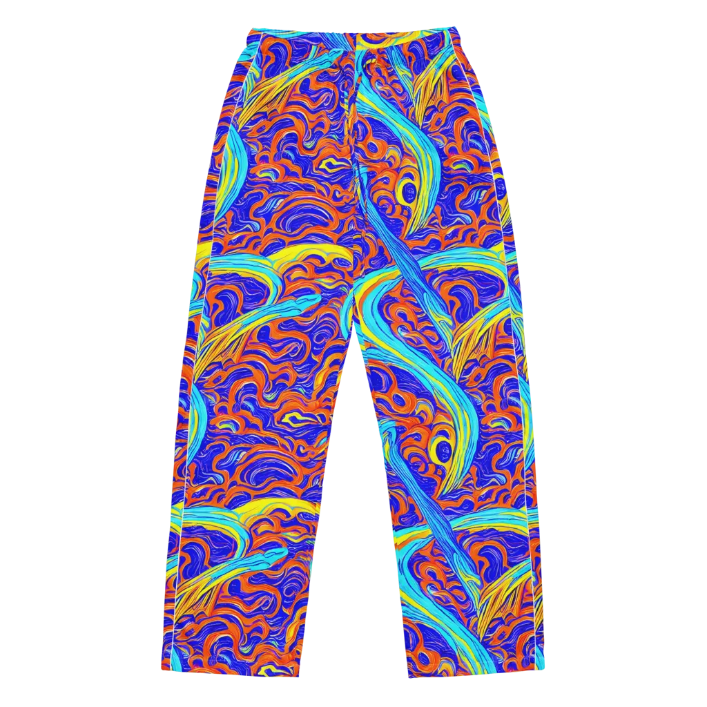 Tangerine Thunder on Women's Pajama Pants — Front